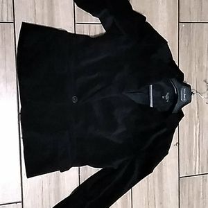 Black velvet blazer